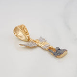 Dije San Miguel Arcángel 4.85 g / 1 1/2 in Tres Oros 18K