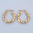Hoop Earrings 1.75gr / 0.8in / 18K Gold &