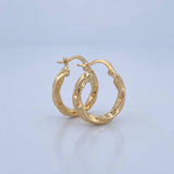 Hoop Earrings 1.75gr / 0.8in / 18K Gold &