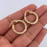 Hoop Earrings Majo 2.55gr / 2cm / 18K Gold &