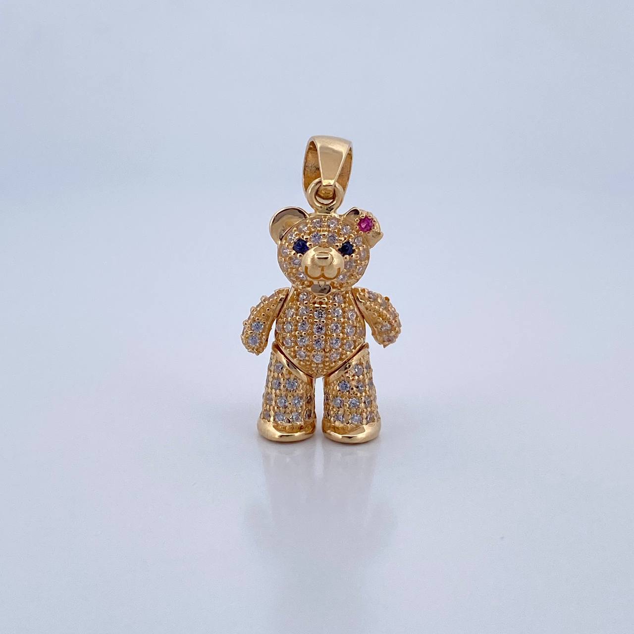 Pendant Articulated Heart Bear 4.9gr / 1.2in / 18K Gold &