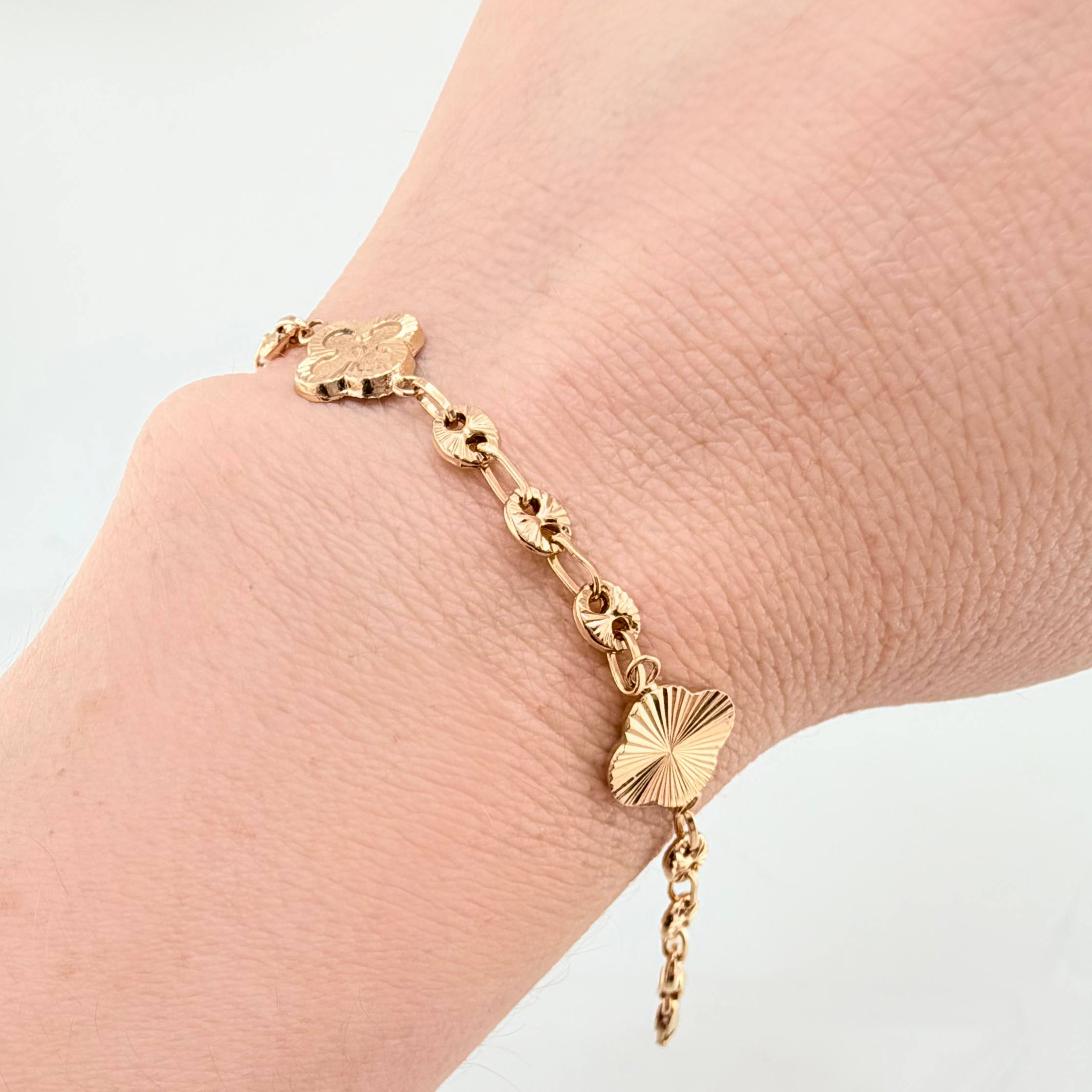 Bracelet GC Golden Clover 4.85gr / 7 3/4 in / 10mm 18K Yellow Gold