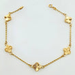 Classic Link Bracelet Golden Clover 3.15gr / 7 1/2 in / 8.2mm 18K Yellow Gold