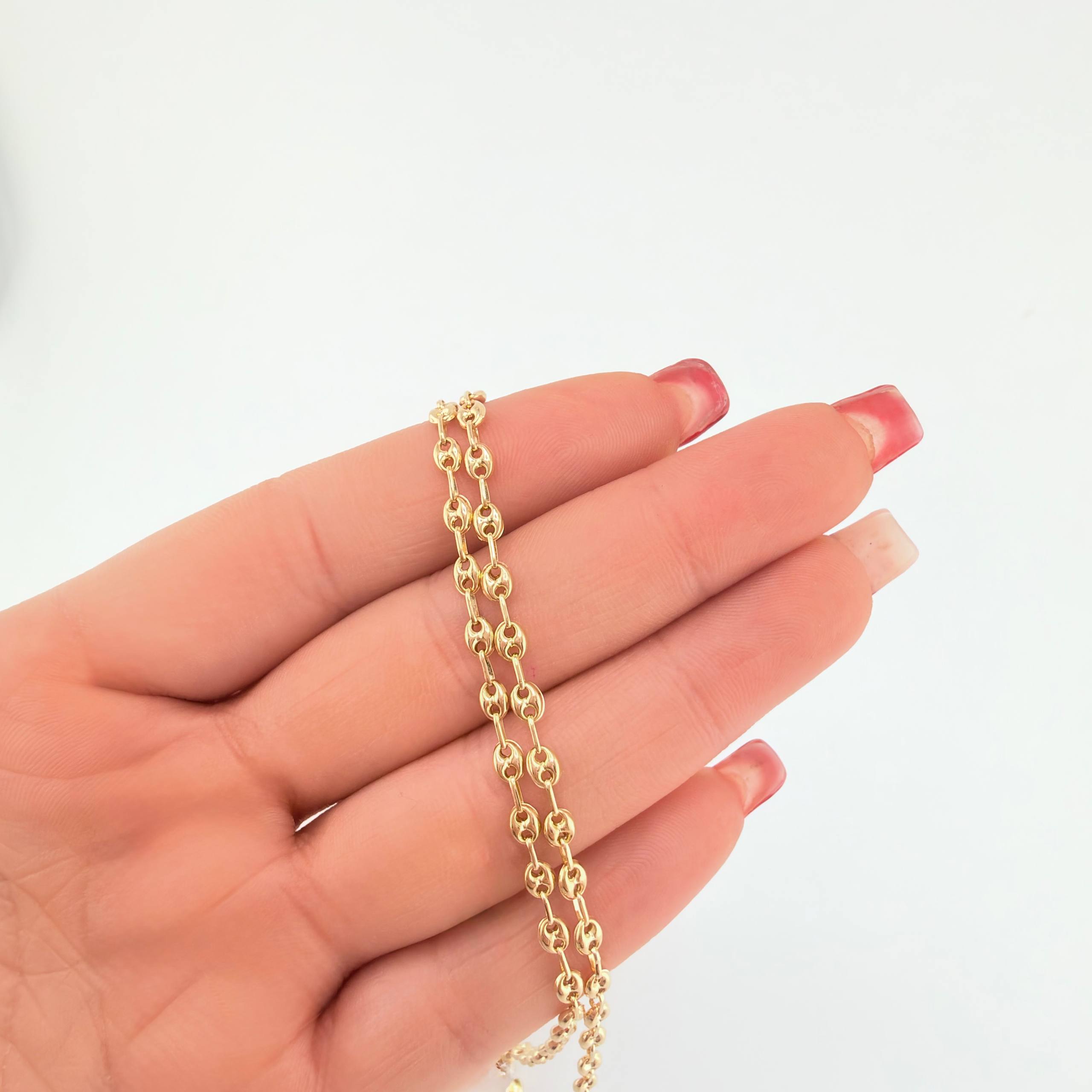 Cadena GC 6.25gr / 25 1/2 in / 3.2mm Oro Amarillo 18K