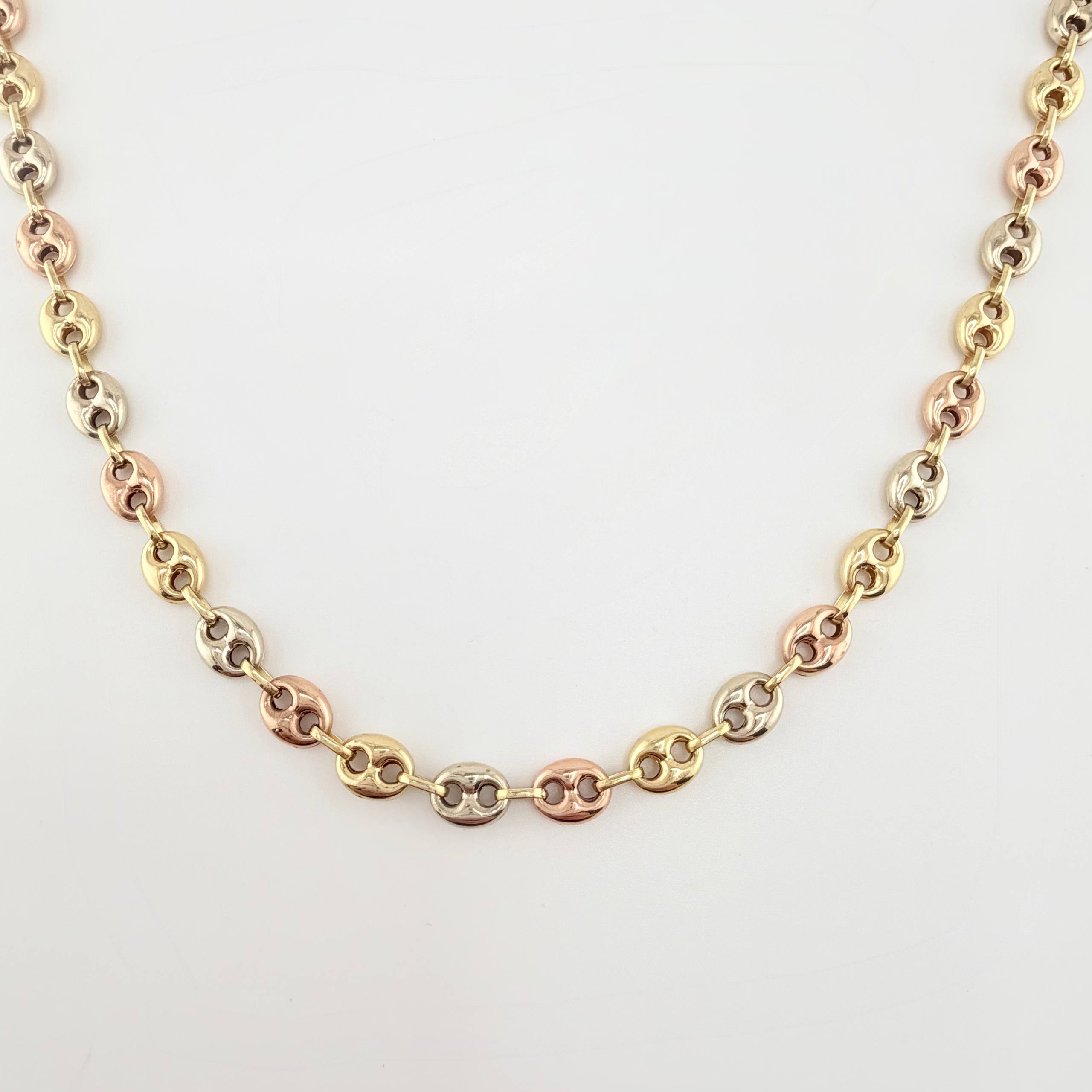 Cadena GC 12gr / 19 3/4 in / 6.2mm Tres Oros 18K