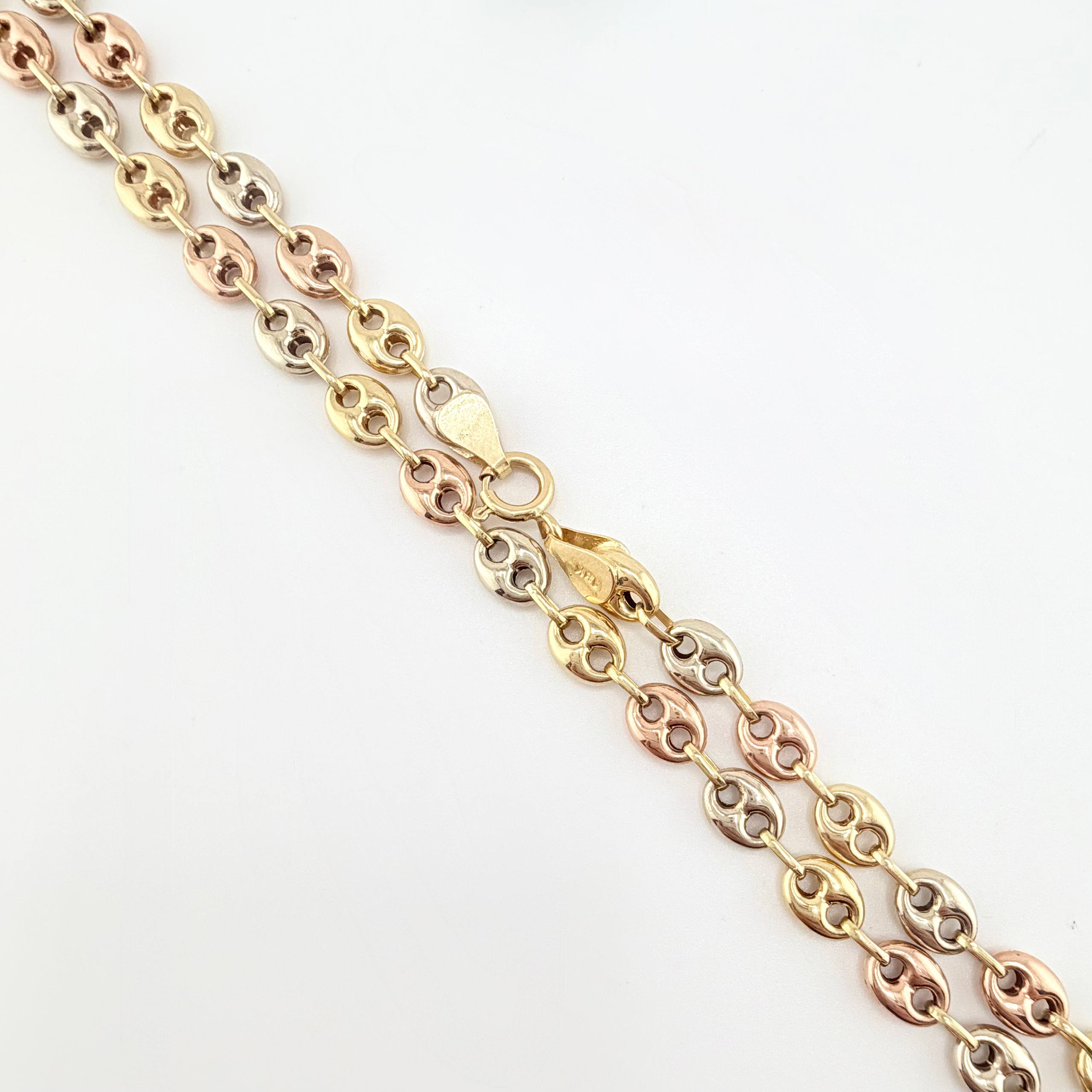 Cadena GC 15.65gr / 25 1/2 in / 6.2mm Tres Oros 18K