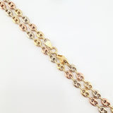 Cadena GC 15.65gr / 25 1/2 in / 6.2mm Tres Oros 18K