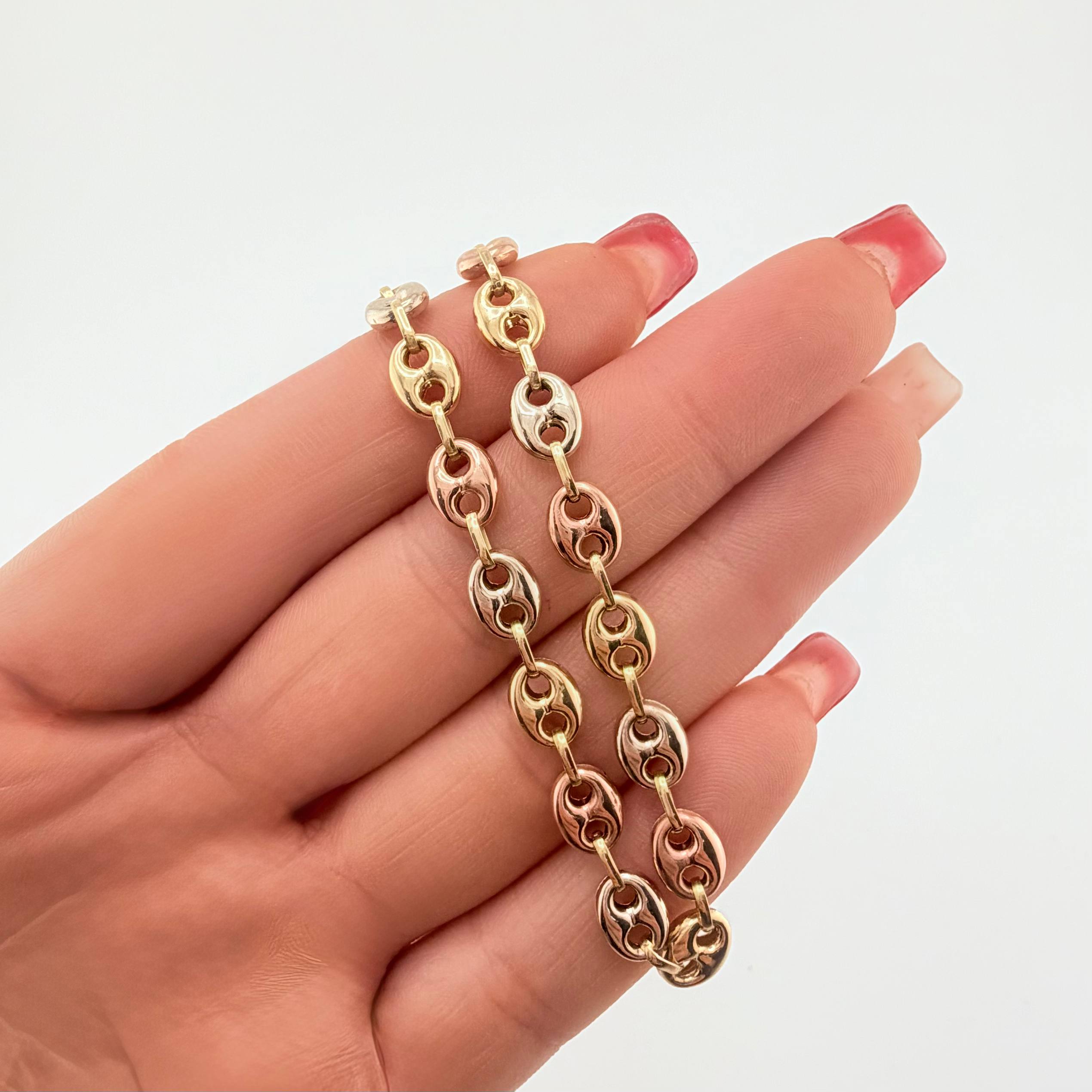 Cadena GC 12gr / 19 3/4 in / 6.2mm Tres Oros 18K