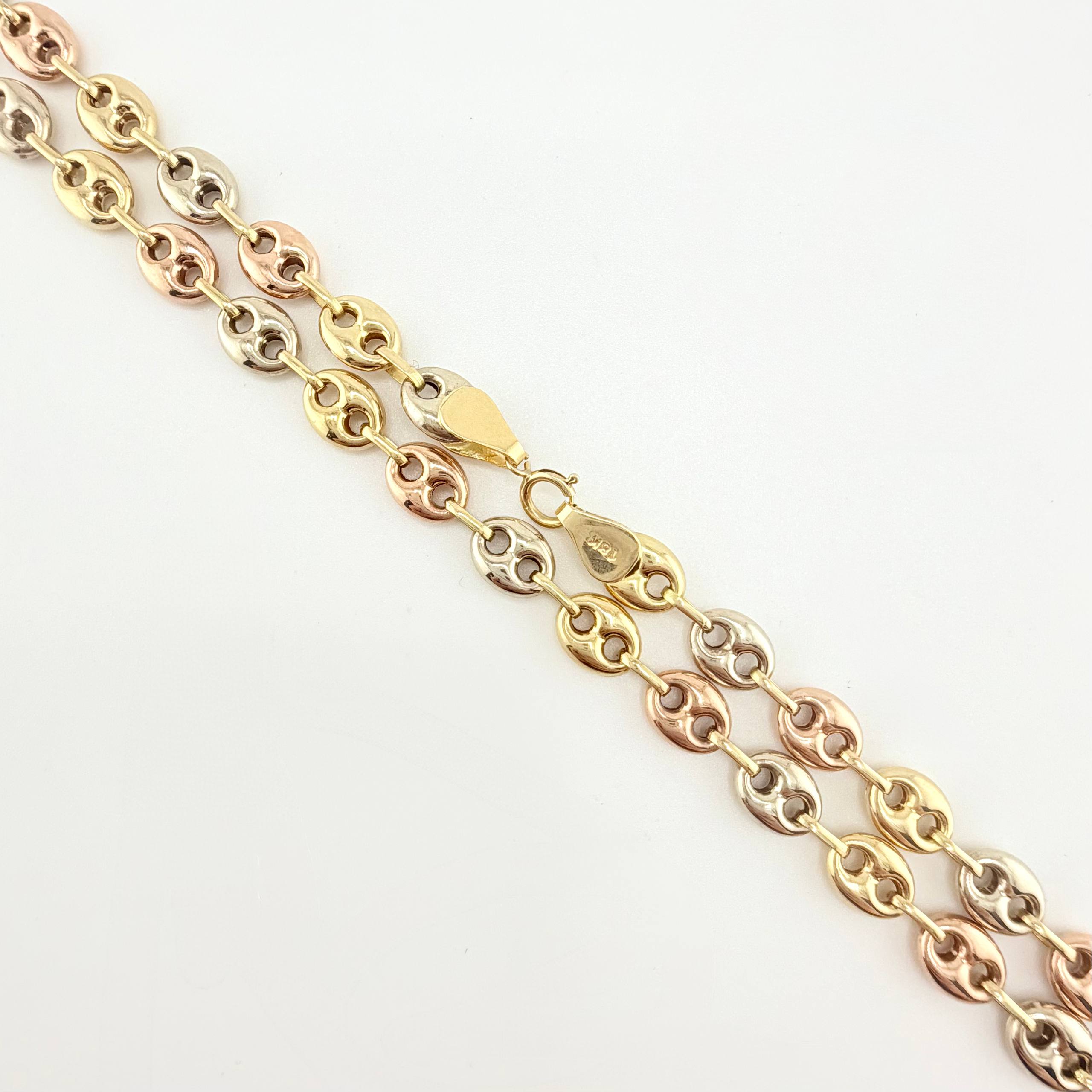 Cadena GC 12gr / 19 3/4 in / 6.2mm Tres Oros 18K