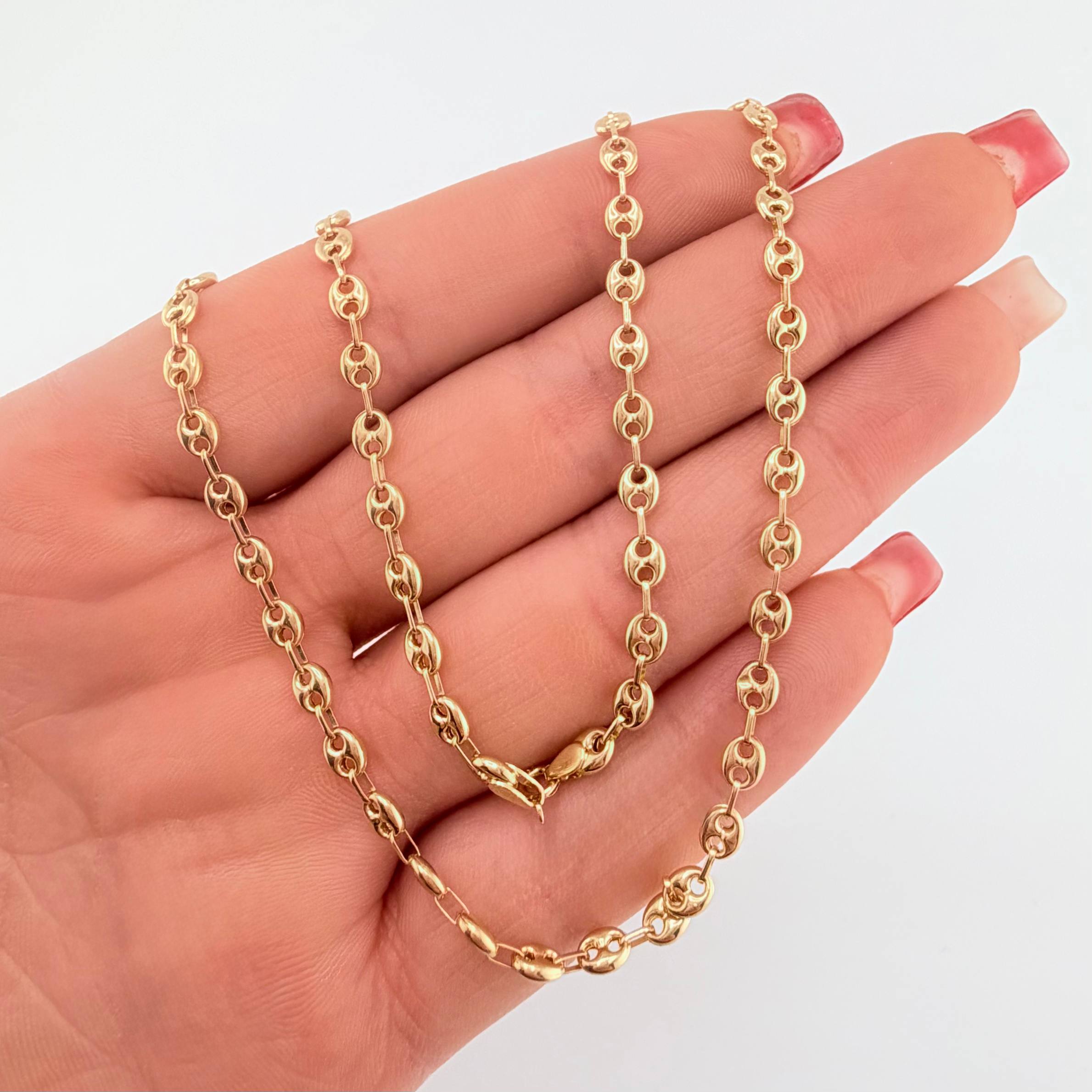 Cadena GC 7.5gr / 19 3/4 in / 4.3mm Oro Amarillo 18K