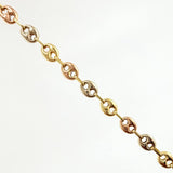 Cadena GC 4.9gr / 17 3/4 in / 3.6mm Tres Oros 18K