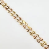 Cadena GC 4.7gr / 17 3/4 in / 3.6mm Tres Oros 18K