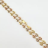 GC Chain 4.75gr / 17 3/4 in / 3.8mm Three Golds 18K