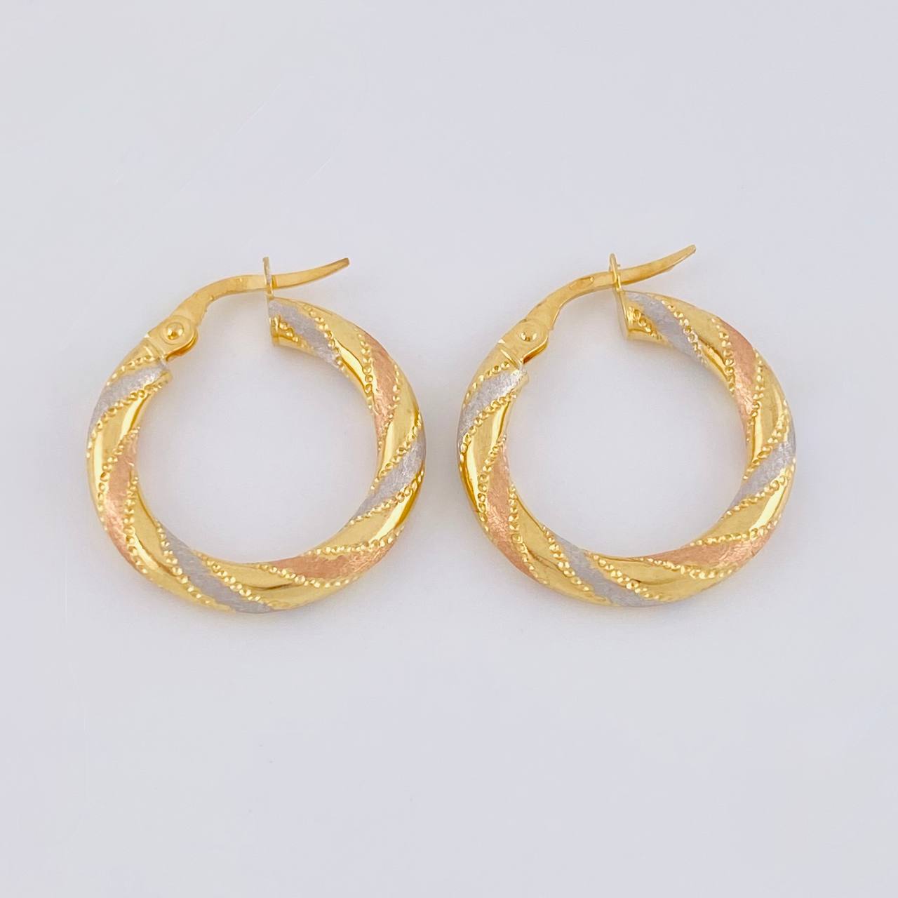 Candongas Lula 2.05 g / 3/4 in Tres Oros 18K