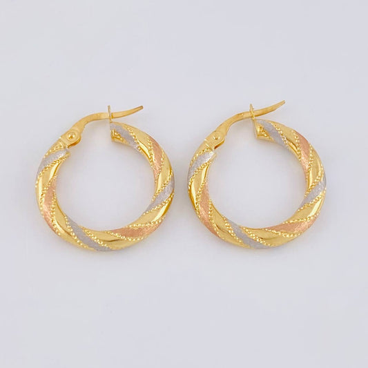 Candongas Lula 2.05 g / 3/4 in Tres Oros 18K