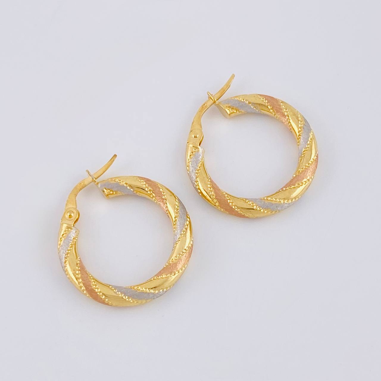 Candongas Lula 2.05 g / 3/4 in Tres Oros 18K