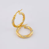 Candongas Lula 2.05 g / 3/4 in Tres Oros 18K