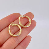 Candongas Lula 2.05 g / 3/4 in Tres Oros 18K
