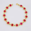Pulso Halo Tennis 15.05 g / 7 3/4 in / 8.8 mm Oro Amarillo 18K