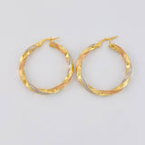 Candongas Aded 2.9 g / 1 1/4 in Tres Oros 18K