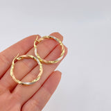 Candongas Aded 2.9 g / 1 1/4 in Tres Oros 18K