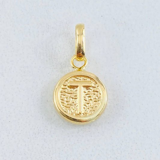 Dije Letra T 0.4gr / 1/2 in / Oro Amarillo 18K