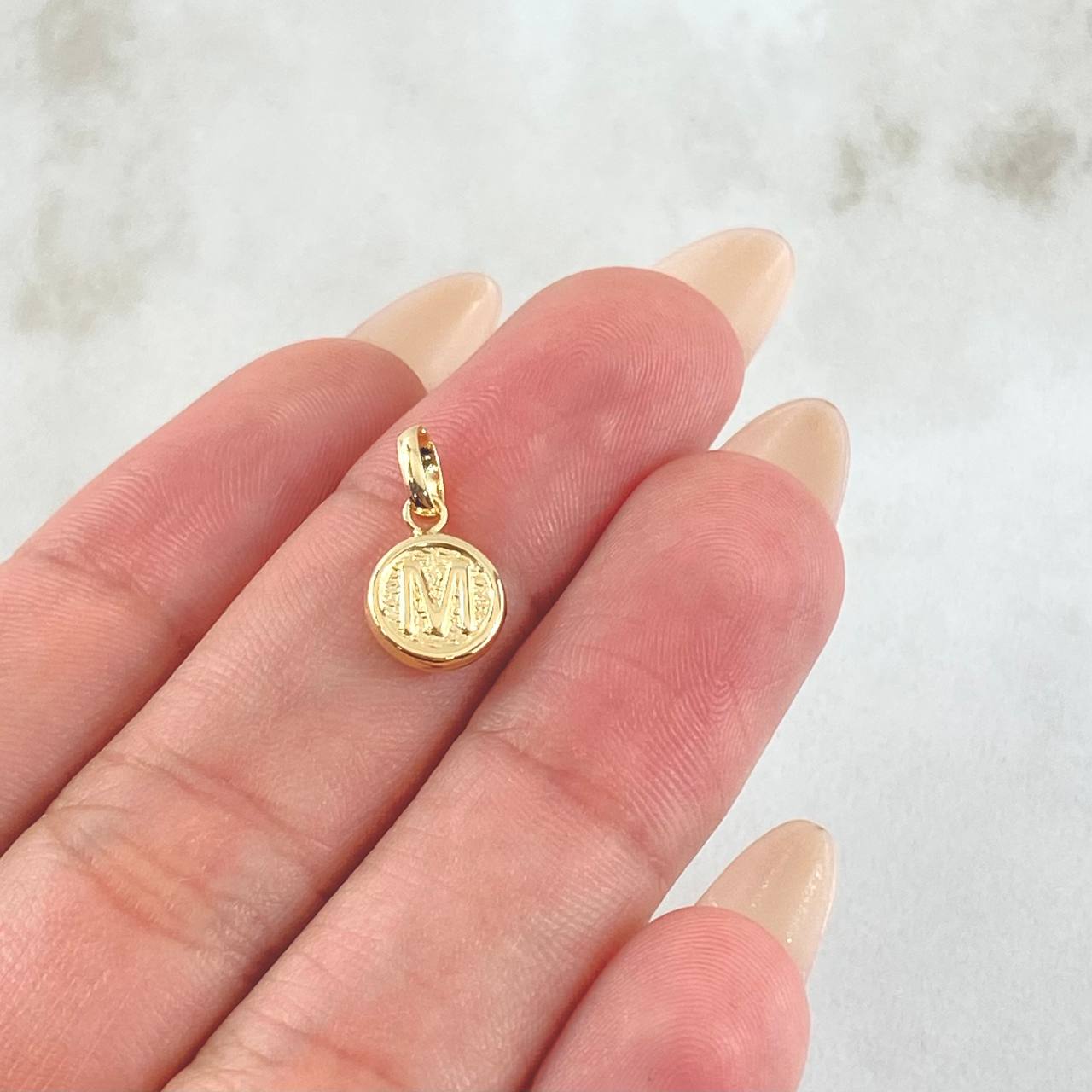 Pendant Letter M 0.35gr / 0.6in / 18K Gold