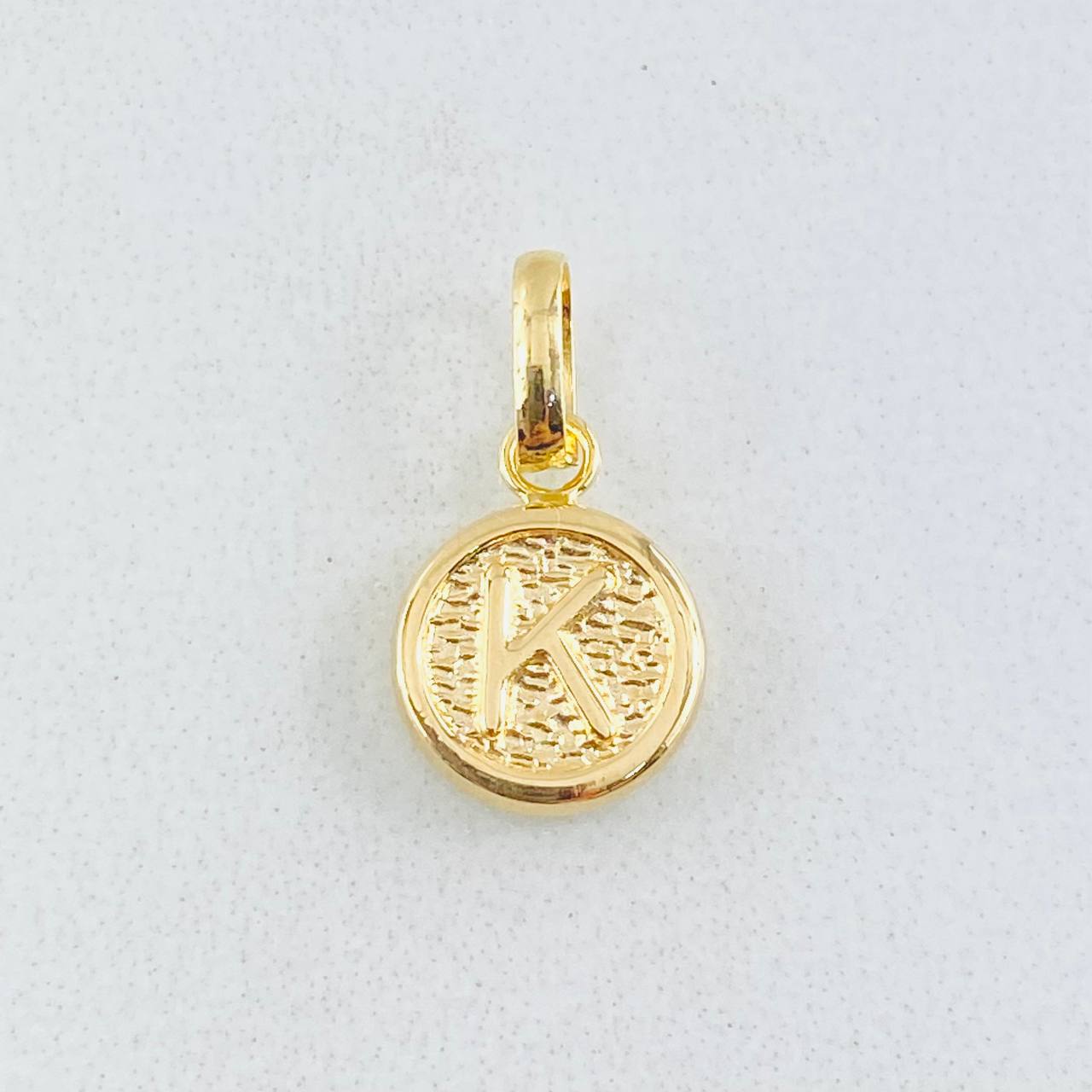 Pendant Letter K 0.4gr / 0.6in / 18K Gold
