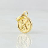 Pendant Letter K 0.4gr / 0.6in / 18K Gold