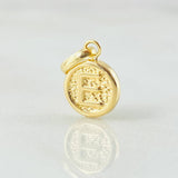 Dije Letra E 0.35gr / 1.5cm / Oro Amarillo 18K