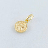 Dije Letra R 0.35gr / 1/2 in / Oro Amarillo 18K