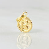 Dije Letra R 0.35gr / 1/2 in / Oro Amarillo 18K