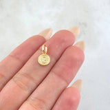 Dije Letra G 0.35gr / 1.5cm / Oro Amarillo 18K