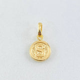 Dije Letra S 0.35gr / 1/2 in / Oro Amarillo 18K