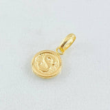 Dije Letra S 0.35gr / 1/2 in / Oro Amarillo 18K