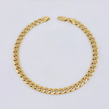 Cuban Links Bracelet 6.1gr / 7 3/4 in / 5.15mm 18K Yellow Gold +1 *