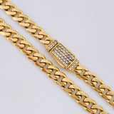 Cuban Links 31.3gr / 23 1/2 in / 6.8mm 18K Yellow Gold +1 *