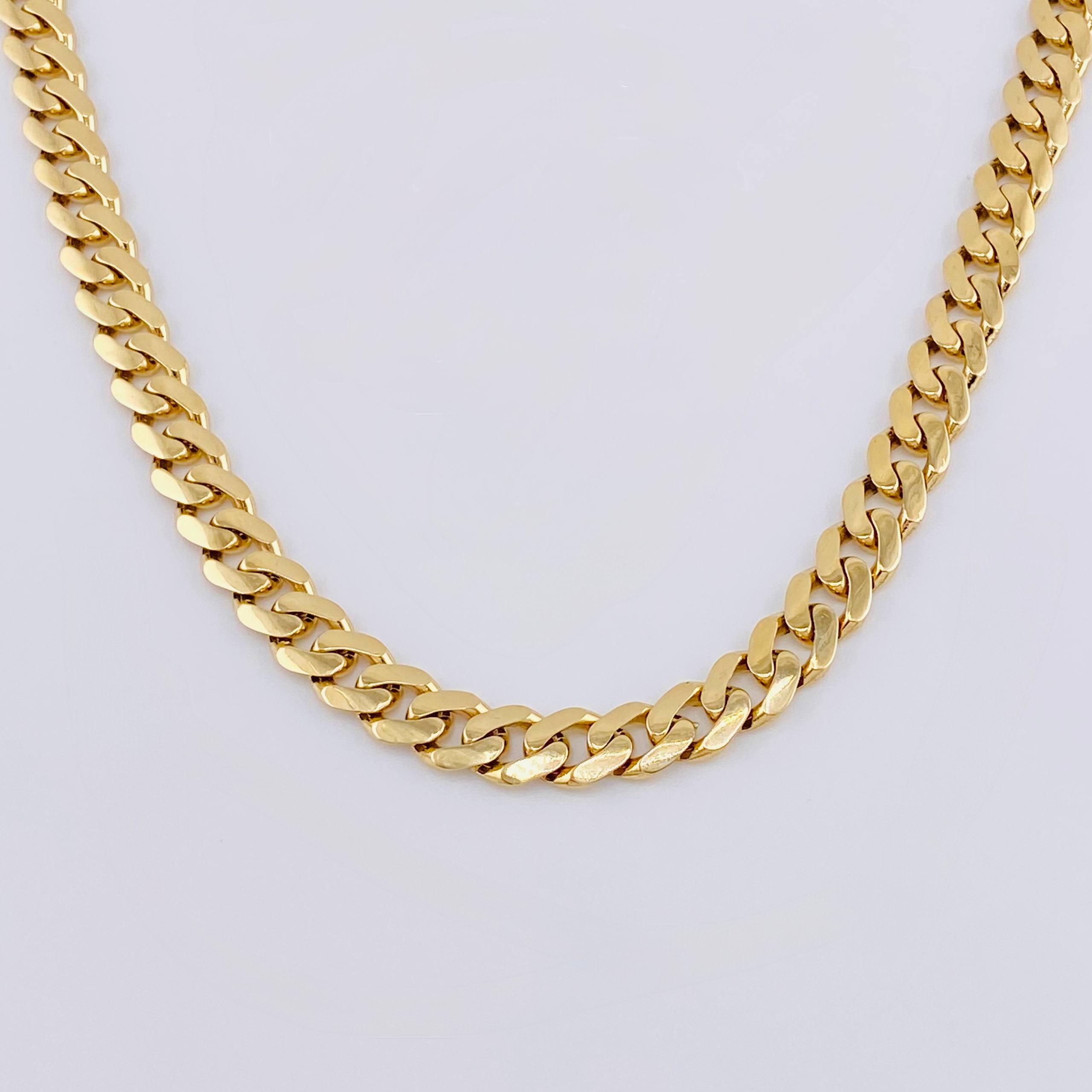 Cuban Links 34.55gr / 23 1/2 in / 8mm 18K Yellow Gold +1 ©