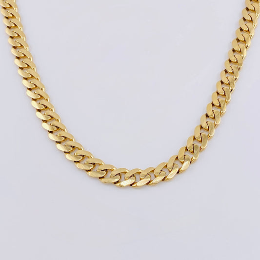 Cuban Links 34.55gr / 23 1/2 in / 8mm 18K Yellow Gold +1 ©