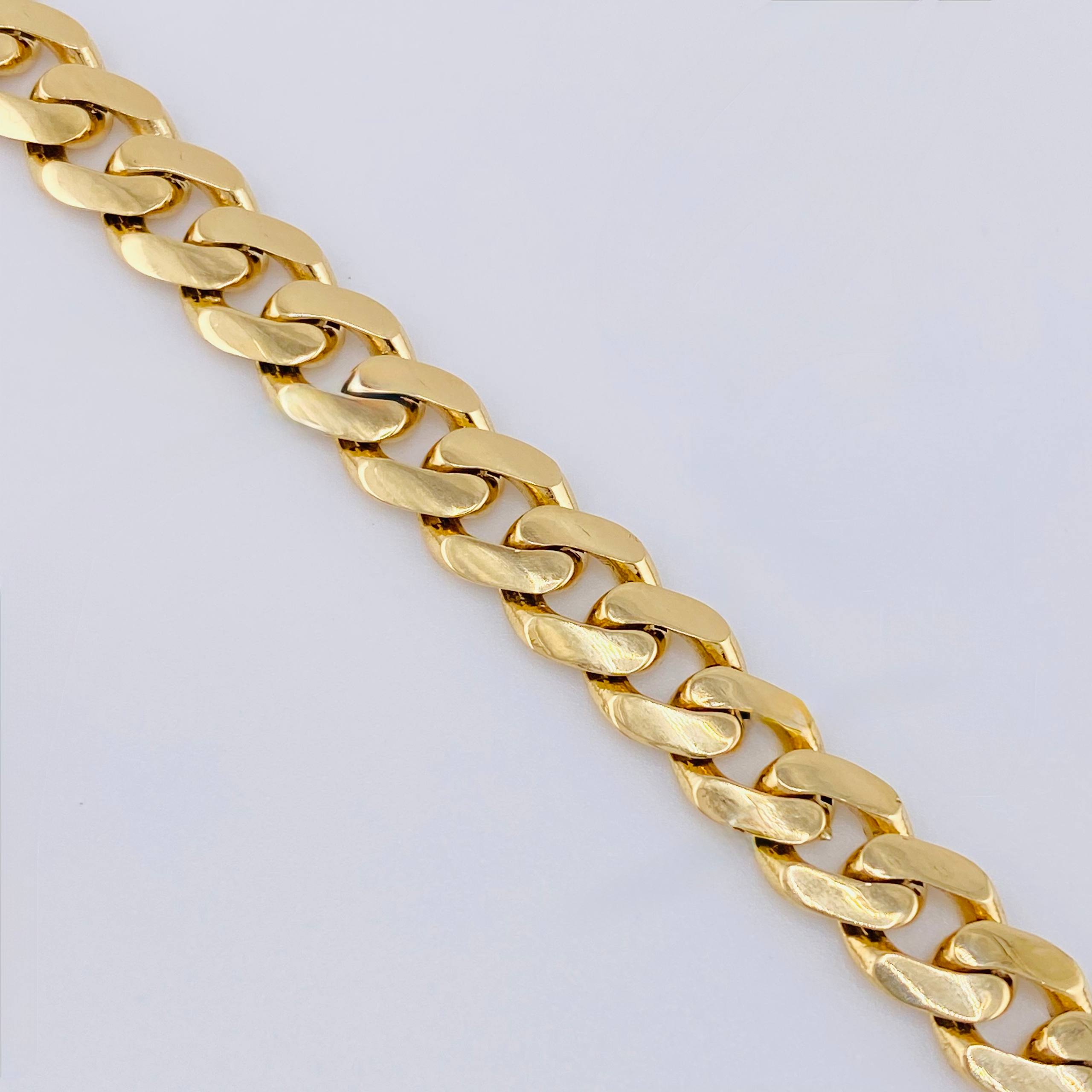 Cuban Links 34.55gr / 23 1/2 in / 8mm 18K Yellow Gold +1 ©
