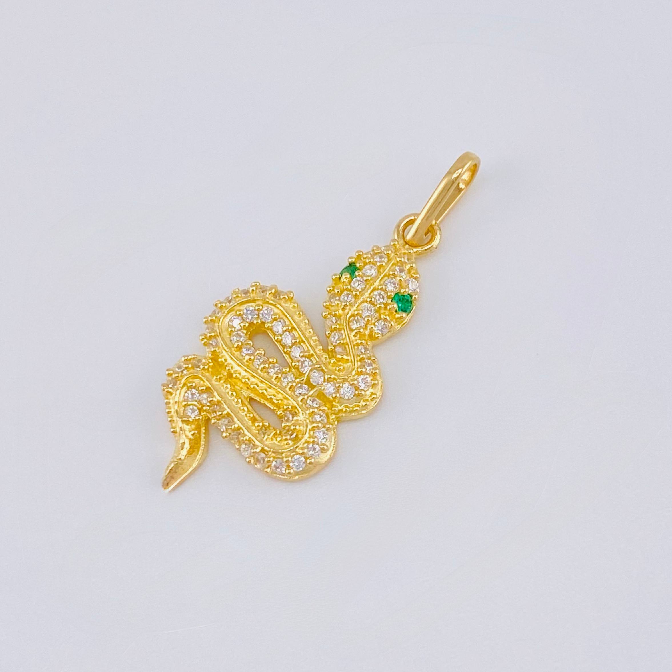 Dije Serpiente 1.85 g / 1 in Oro Amarillo 18K