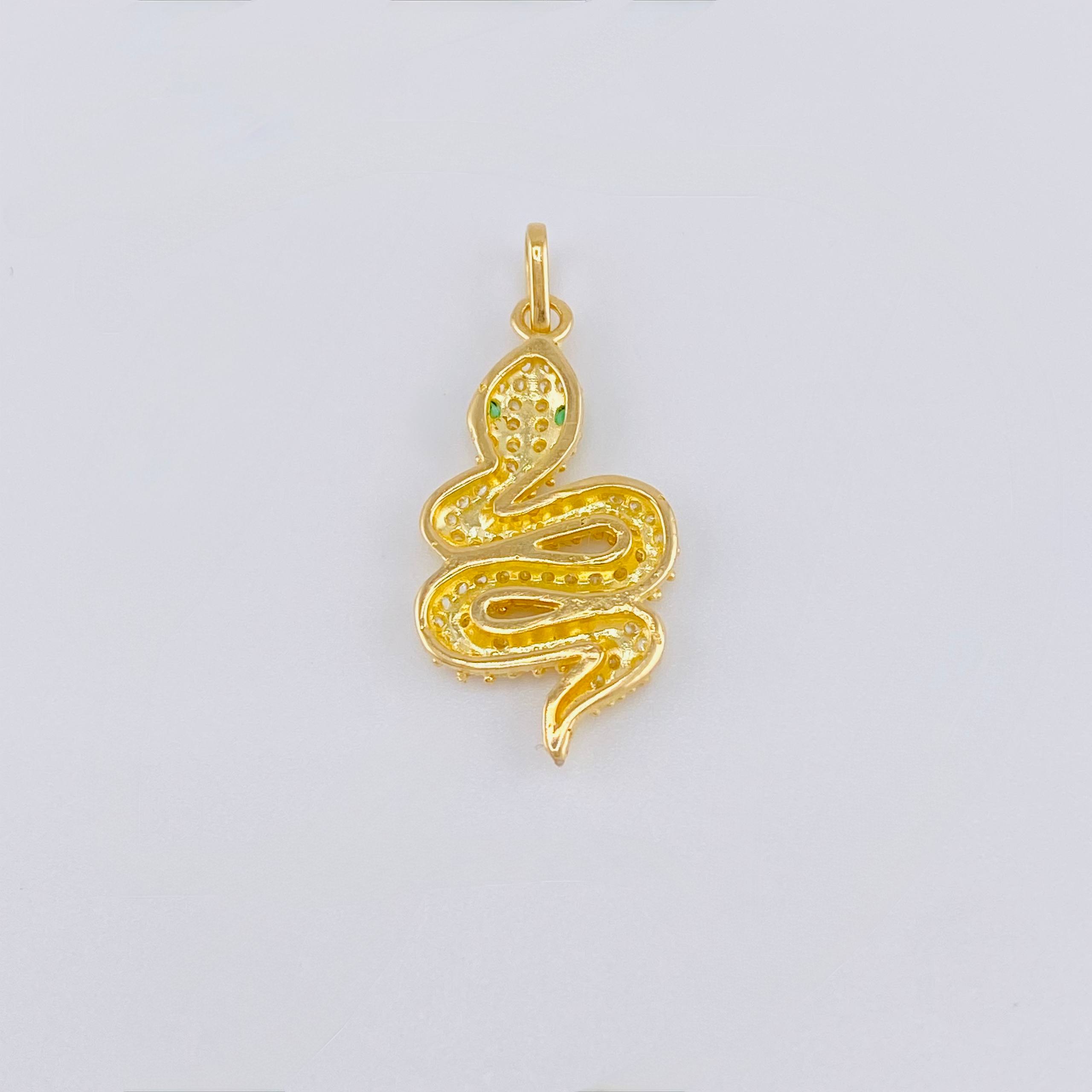 Dije Serpiente 1.85 g / 1 in Oro Amarillo 18K