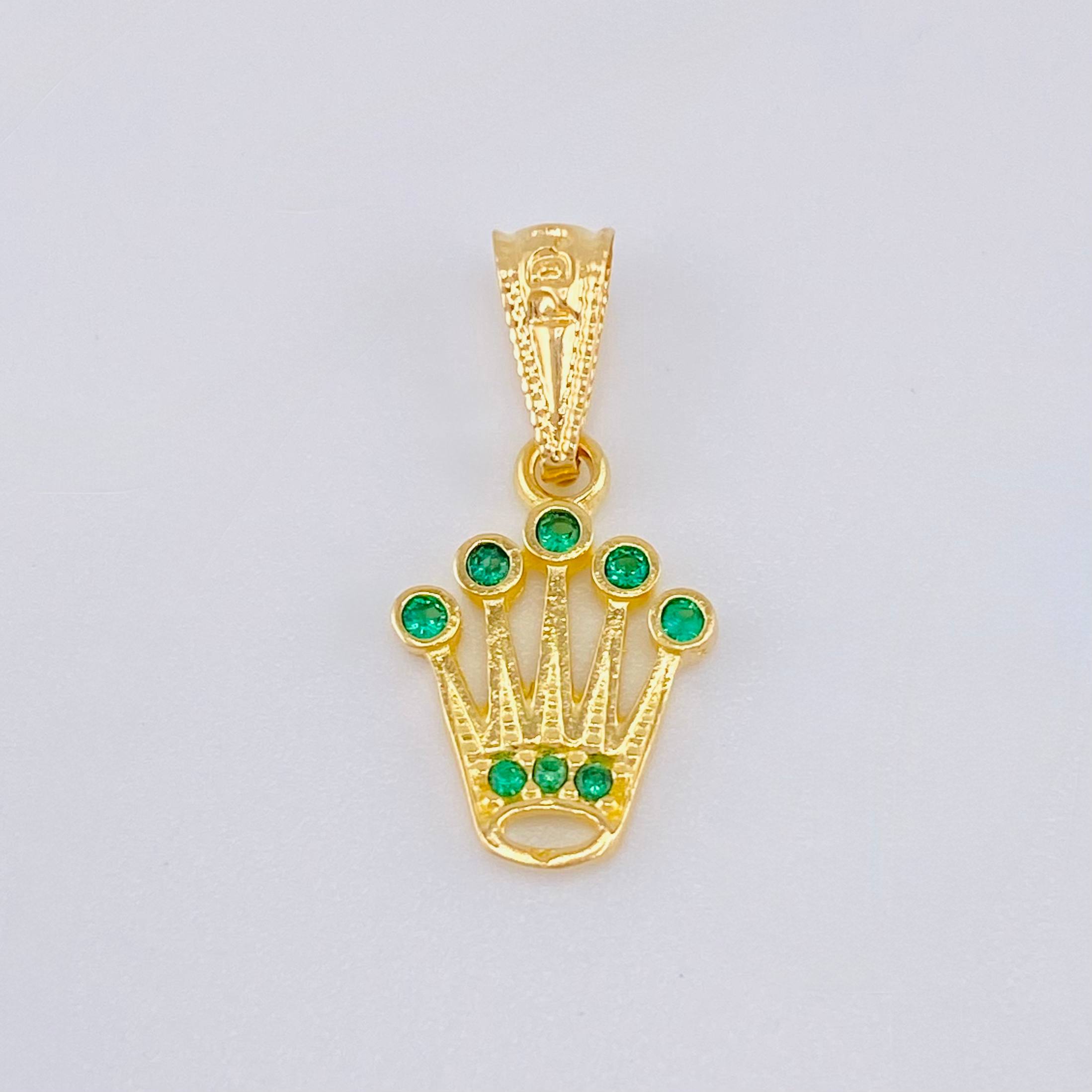 Dije Corona 0.8gr / 3/4 in / Oro Amarillo 18K ©