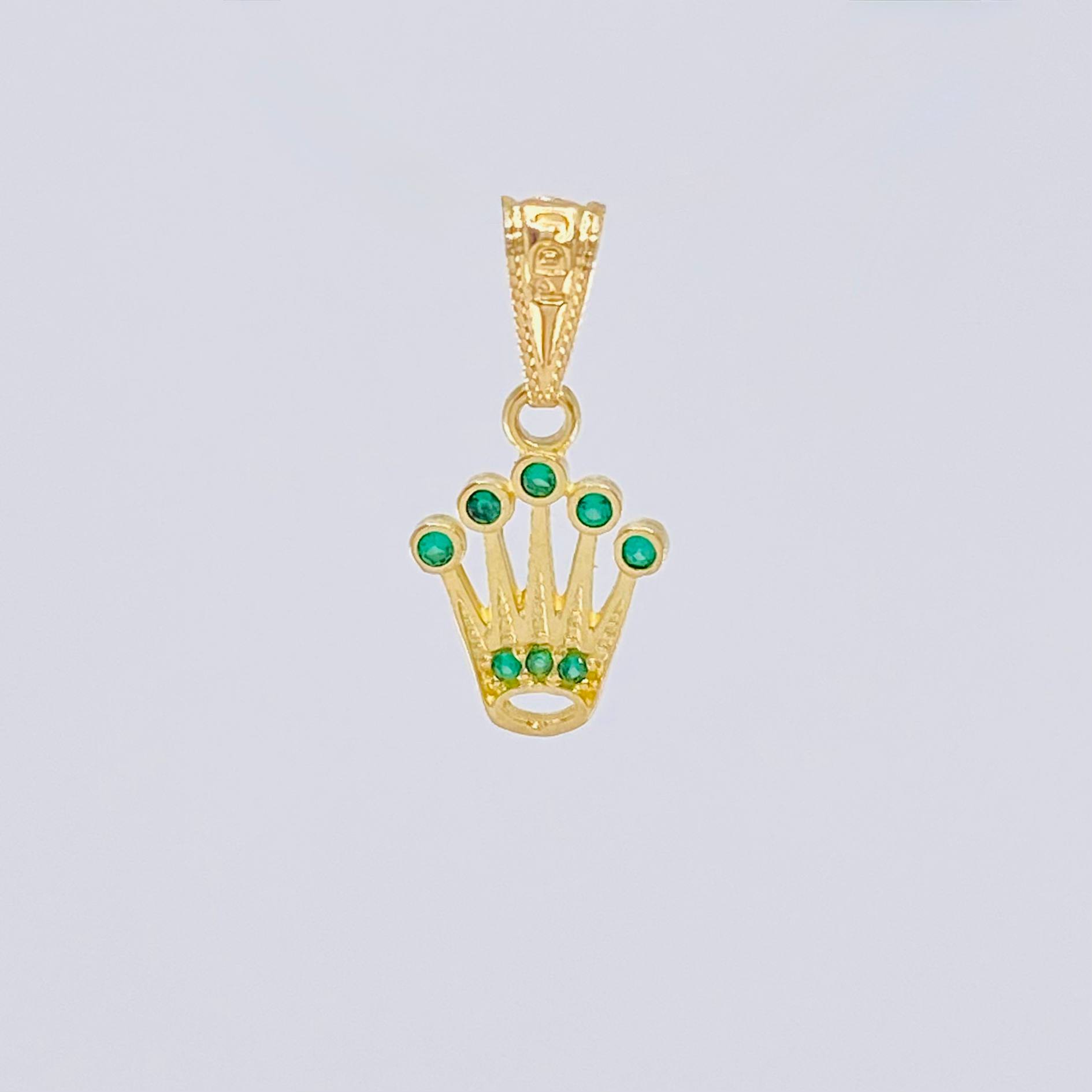 Dije Corona 0.8gr / 3/4 in / Oro Amarillo 18K *