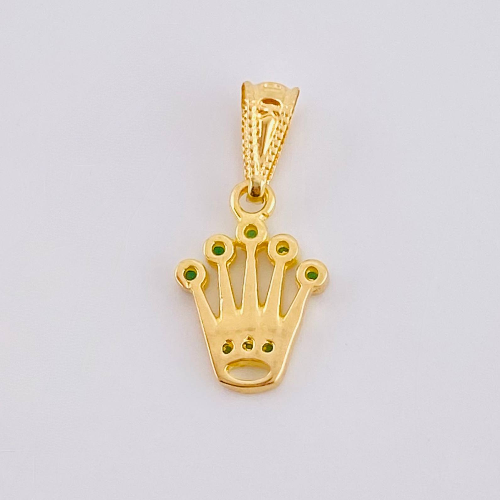 Dije Corona 0.8gr / 3/4 in / Oro Amarillo 18K ©