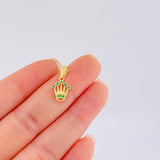 Dije Corona 0.8gr / 3/4 in / Oro Amarillo 18K *