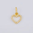 Heart Silhouette Pendant 0.45gr / 3/4 in / 18K Yellow Gold *