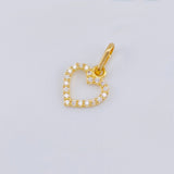 Heart Silhouette Pendant 0.45gr / 3/4 in / 18K Yellow Gold *