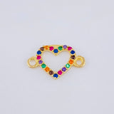 Herraje Silueta Corazón 0.45 g / 1/2 in Oro Amarillo 18K