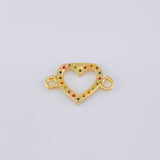 Heart Silhouette Charm 0.4 g / 1/2 in 18K Yellow Gold